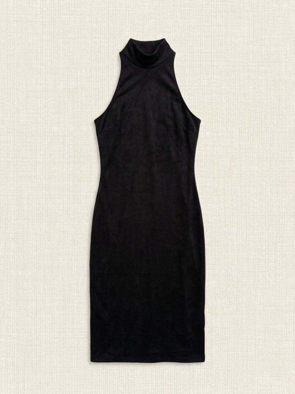MHI Black One-Shoulder Mock Neck Bodycon Dress